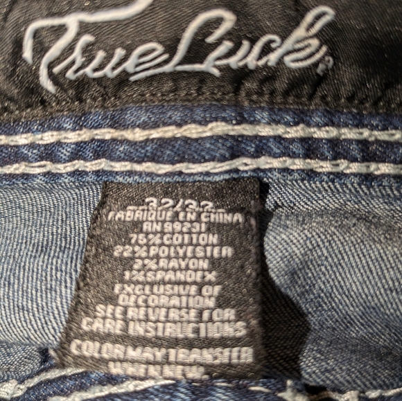 32x32 true luck jeans - Picture 3 of 8